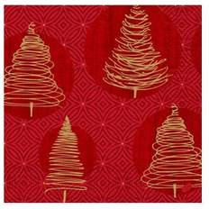 Festartikler Duni Serviet 3-lag 40x40 cm Elegant Trees 1000 stk 194243