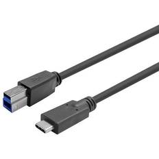 Usb b han til usb c VivoLink USB-kabel B han