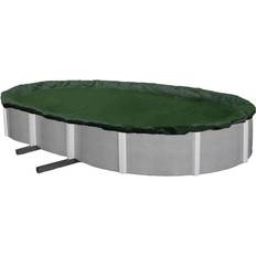 Oval above ground pools Blue Wave 12-Year Winter Cover for Oval Above Ground Pools Green