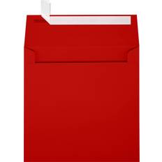 Red Mailers LUX 6 1/2 x 6 1/2 Square Envelopes Holiday Red 50 Qty