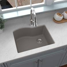 Composite kitchen sink Karran Undermount Quartz Composite Single Bowl Kitchen Sink