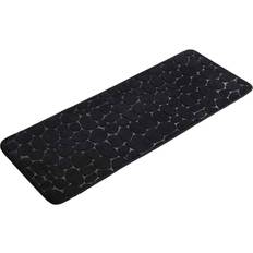 Met de hand gemaakt Badmatten Evideco Grand Tapis de salle de bain Noir en Microfibre À mémoire de forme 45 x 120 cm Noir