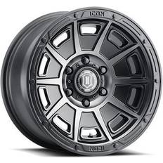 ICON ICON Alloys Victory Wheel, 17x8.5 with 6 on 120 Bolt Pattern Smoked Satin