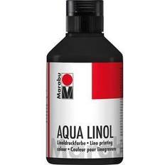 Noir Peintures en spray Marabu Aqua-Linoldruckfarbe, schwarz, 250 ml