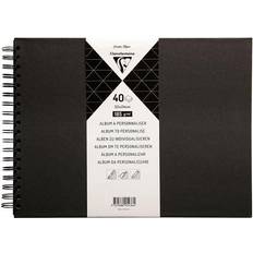 Black Photo Albums Clairefontaine Album personalisieren 40 Blatt schwarz 32 x 24 cm