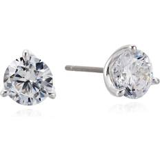 Kate Spade New York Mini Trio Prong Studs - Clear/Silver