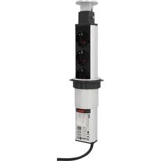 30885 Infällbar Grenuttag 2 USB Laddningsuttag