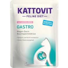 Kattovit Gastro Lachs + Reis| Diät-Katzenfutter| 85g|