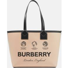 Multifärgade Toteväskor Burberry Womens Beige Heritage Medium Canvas Tote bag