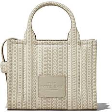 Marc Jacobs Monogram Mini Tote Taske - Beige/Grå