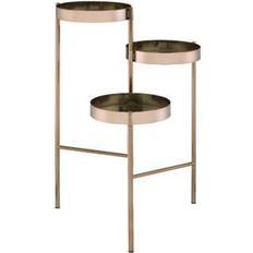 Acme Furniture Namid 30 Gold Short Plant Stand with 3-Tiers