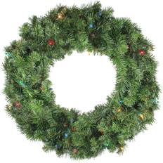 Groen Decoraties Northlight Pre-Lit Canadian Pine Artificial Christmas Wreath Julepynt