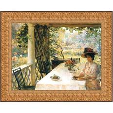 Design Toscano On The Porch Canvas Replica Painting Grande Framed Art