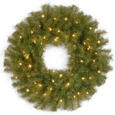 Interior Details National Tree Company 24 "" Norwood Fir Artificial Christmas Wreath Twinkly Decoration