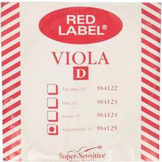 Super Sensitive Red Label Viola D String 14 Intermediate
