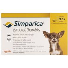 Simparica Oral Flea & Tick Preventive For Dogs 2.8-5.5 Lbs