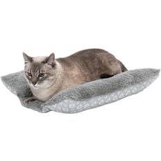 FurHaven Plush & Diamond Print Cuddle Loaf Bed