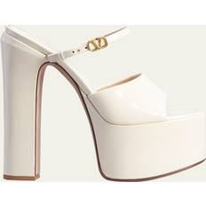 Valentino Garavani Off-White Tan-Go Heeled Sandals I16 Light Ivory IT