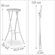 Relaxdays Folding Bar Stool