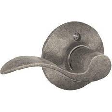 Accent Lever Non-Turning Lock in Distressed Nickel Left Handed F170 ACC 621 LH