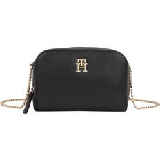 Tommy Hilfiger Chain Strap Monogram Crossover Bag - Black