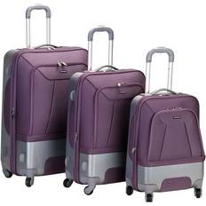 Rockland Suitcase Sets Rockland Luggage Rome 3 Hybrid