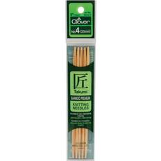 Knitting Needles Clover Takumi 5-Inch Double Point, Size 4