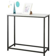 SoBuy FSB29-SCH White/Black Console Table 30x80cm