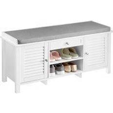 Retractable Drawers Storage Benches SoBuy Hallway Storage Bench