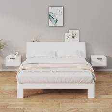 vidaXL Wall-mounted Cabinets 2 Bedside Table