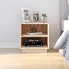 vidaXL 40 x 34 x 40 cm Massivt Fyrretræ Sengebord