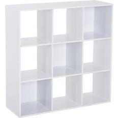 Shelves Homcom 9 Cube Book Shelf 91cm