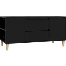 vidaXL Svart TV Bänk 102 x 44,5 x 50 cm TV-bänk
