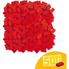 Simba Byggelegetøj Simba 104118922 "Blox 8-Stud Red Building Blocks Set 500-Piece