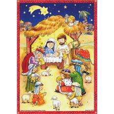 Advent Calendars Richard Sellmer Verlag Nativity Scene Advent Calendar 355 x 265 mm Glitter