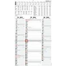 3-Monatskalender Streifenplaner 33x58.8