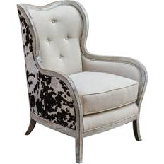 Armchairs Uttermost Chalina Bone White 42-Inch Armchair