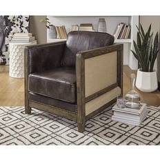 Ashley Brown Lounge Chairs Ashley Signature Copeland Rustic Lounge Chair