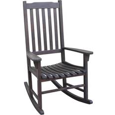 Brown Rocking Chairs Evergreen Dark Rocking Chair