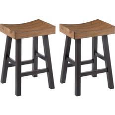 Ashley Brown Bar Stools Ashley Set of 2 Glosco Grizzly Bar Stool