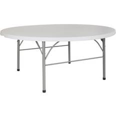 Trolley Tables Flash Furniture 6-Foot Round Bi-Fold Event Trolley Table