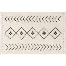 Beige Alfombras Lorena Canals Alfombra Lavable Berber Rhombs