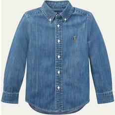 Shirts Polo Ralph Lauren Boy's Woven Chambray Shirt, 4-7 DARK BLUE