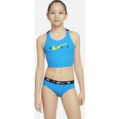 Nike Swimsuits Children's Clothing Nike Girls' Tape Crossback Midkini Set Swim Tankini Set