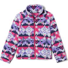 White Fleece Garments Children's Clothing Columbia Youth Girls Benton Springs II Printed Fleece, White Checkpoint