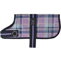 Animate Padded Dog Coat Lilac Tartan