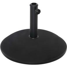 OutSunny Parasollbas Parasollfot 25Kg Stål Cementsvart 49 x 37 cm