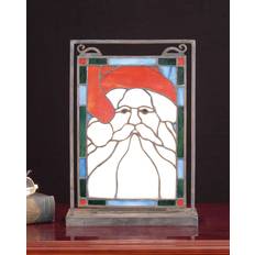 Meyda Tiffany 65250 Stained Glass the Santa Collection Aluminum Tilt Window Triple-Pane