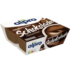 Alpro 2 Soja-Dessert Dunkle Schokolade Feinherb, 4er