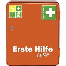 First Aid Kits Söhngen Verbandschrank Heidelberg City Style B302 x H362 mm x T140 ca.mm Orange 1-türig